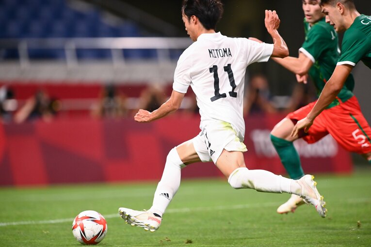 東京五輪3位決定戦・メキシコ戦（2021年8月）　©︎JMPA