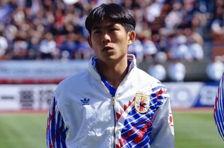 1993年のキリンカップ。森保は当時25歳。この3年前に森保は高校の同級生と結婚している ／ photograph by AFLO