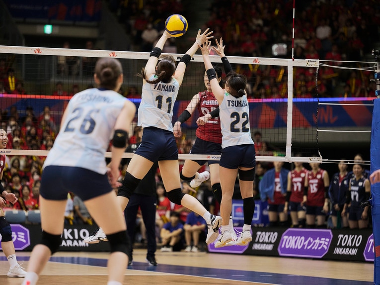 バレーボールネーションズリーグ 韓国戦　©︎Yuki Suenaga