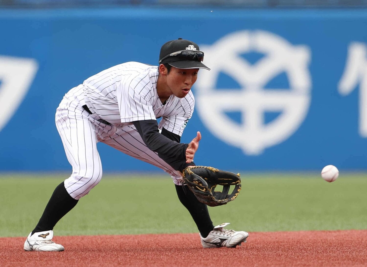 体は小柄だが、田中の守備と走塁は一級品。巻き返しを図る中日の新星になるか　©︎JIJI PRESS