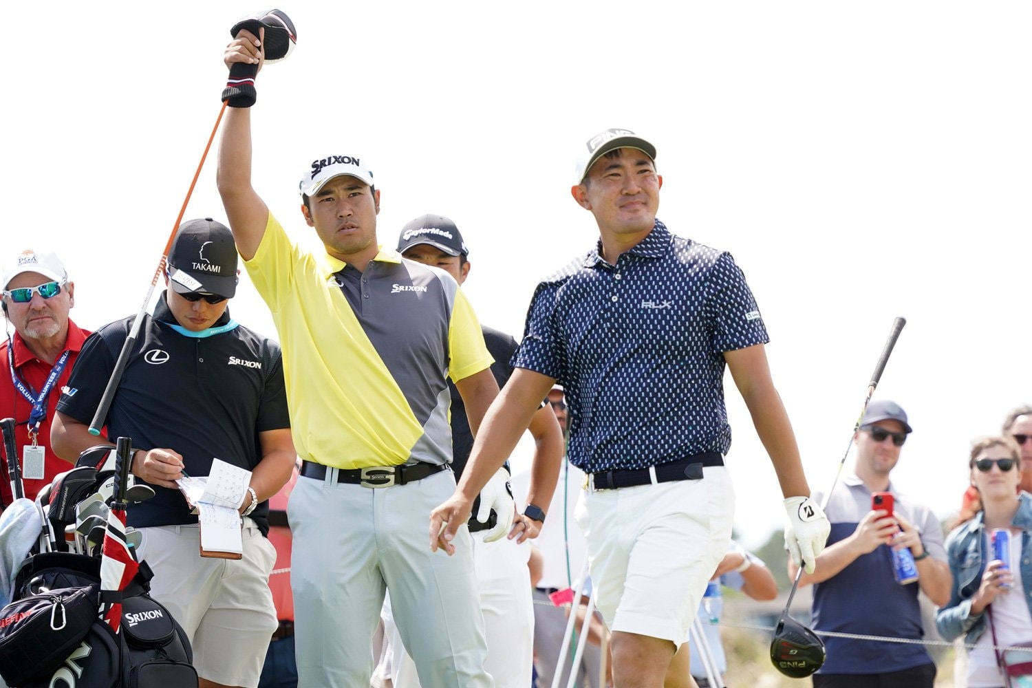 練習ラウンドで松山英樹と共にプレーした金谷拓実　©︎Yoichi Katsuragawa