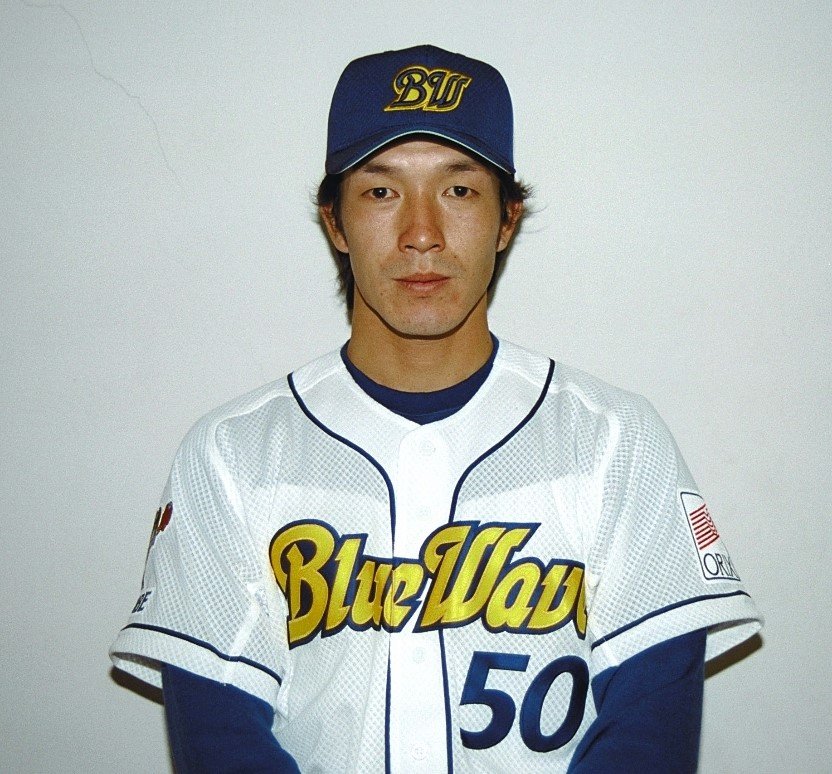 牧田勝吾スカウトの現役時代の写真。2001年のドラフト11位指名で、オリックス入り。08年に現役引退し、翌年からスカウトとして、フロントに加わった　©KYODO