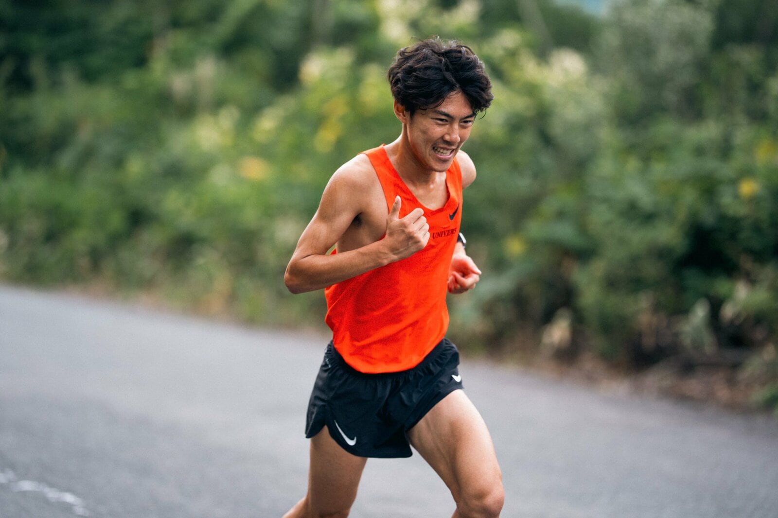 蔵王合宿での吉居　photograph by NIKE