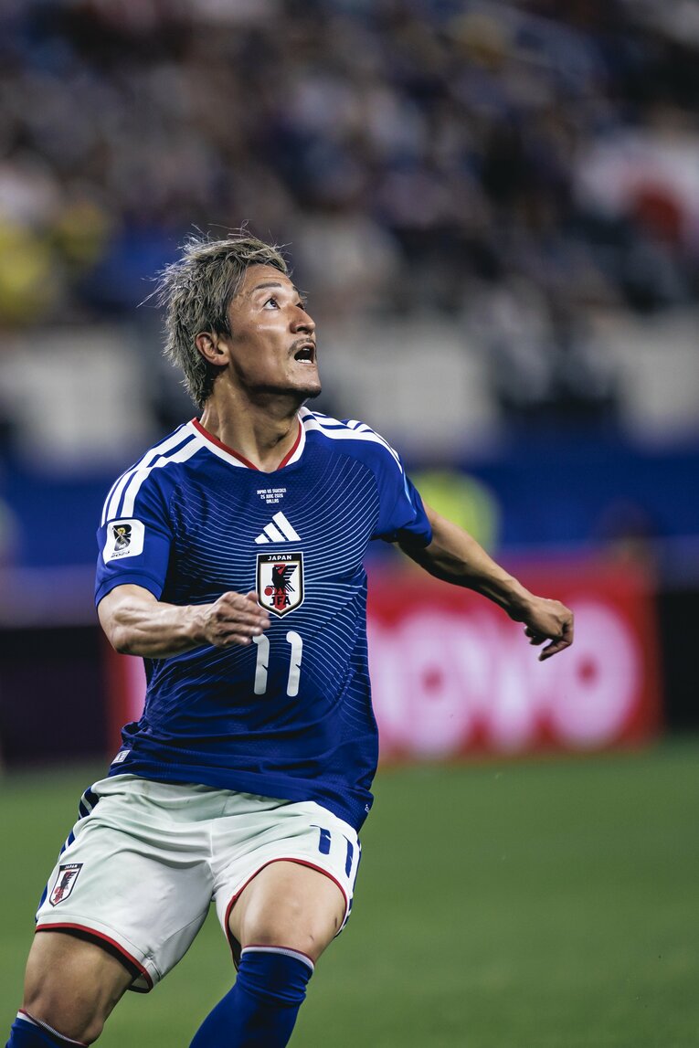 W杯スウェーデン戦では美しいゴールも決めたが、新天地のファンが求めるのはゴールよりもハードワークだという　©Kiichi Matsumoto/JMPA