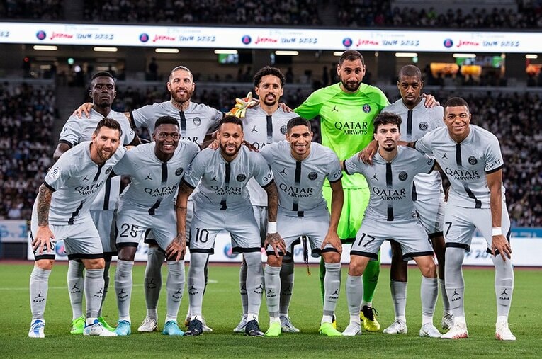 フロンターレと対戦したPSGのメンバー（試合写真は関連記事などからご覧になれます）　©Asami Enomoto