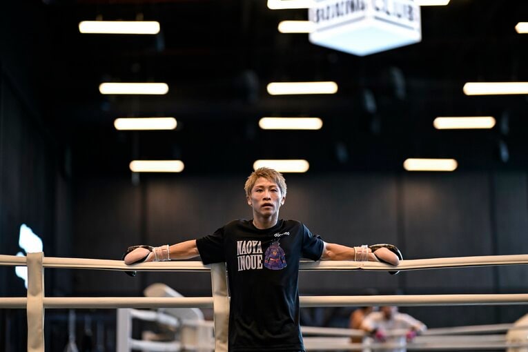 ピカソ戦直前、現地リヤドでの井上尚弥のジムワーク　©Hiroaki Finito Yamaguchi