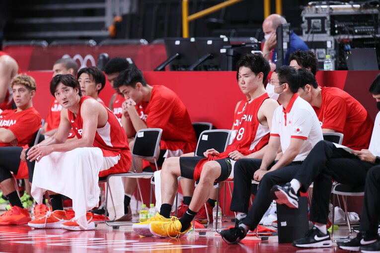 渡邊雄太、八村塁を擁し前評判が高かった東京五輪も3戦全敗。選手たちのメンタリティにも大きな影響が出た　©︎JMPA