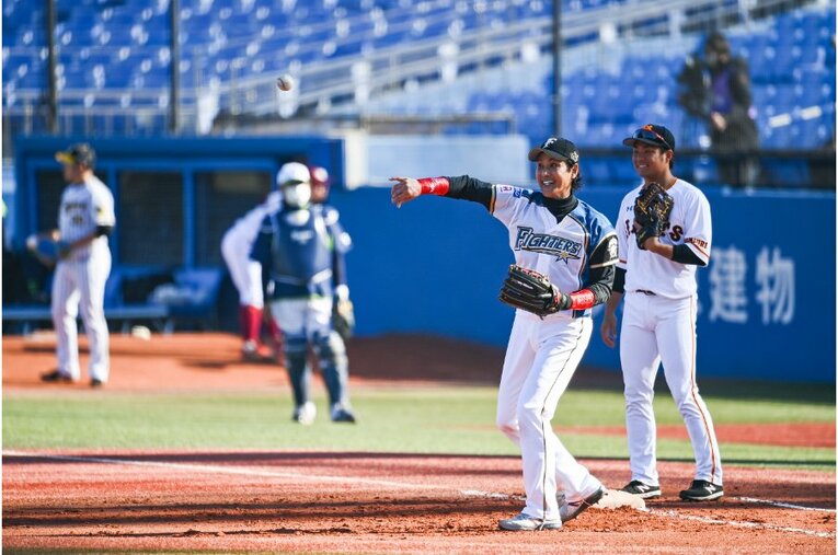 2020年トライアウトの新庄ビッグボス　©Nanae Suzuki