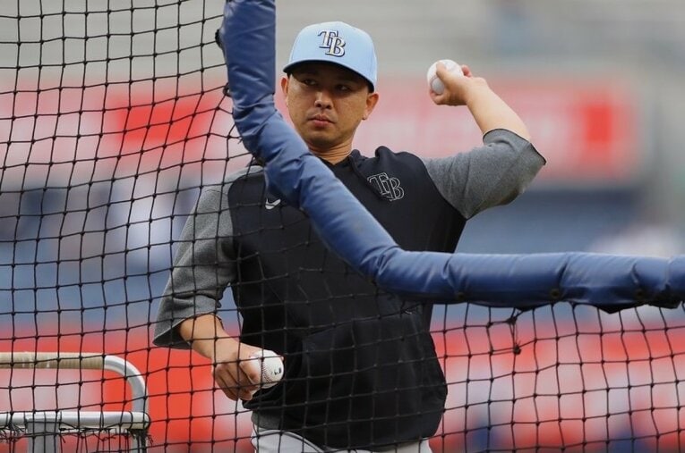 メジャーリーグ・アシスタントとしてレイズで働く佐野誓耶さん。横浜高校の同級生・筒香嘉智とともにレイズに来たが、筒香が移籍しても佐野さんはチームに残った ／ photograph by 本人提供