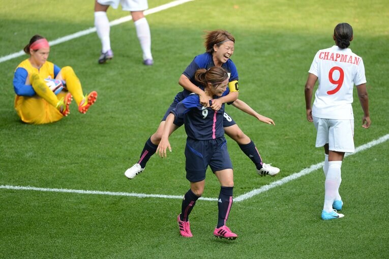 宮間あや、川澄奈穂美（2012年ロンドン五輪）©︎JMPA　