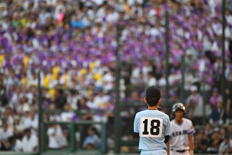 近江・林優樹（2年）2018年夏の甲子園・準々決勝 近江vs金足農業　©︎Hideki Sugiyama