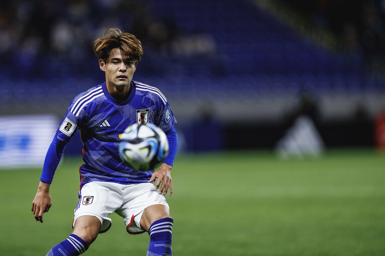 A代表デビュー戦のMF佐野海舟（鹿島アントラーズ）©Kiichi Matsumoto