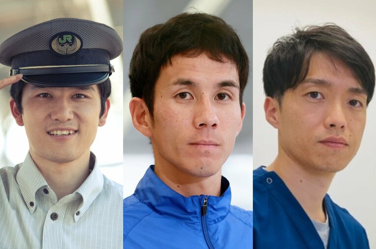 高野は鉄道マンとして長野で勤務する。佐藤は未だ現役として活躍中だ。都甲は医師として佐久長聖のチームドクターも務める ／ photograph by BUNGEISHUNJU