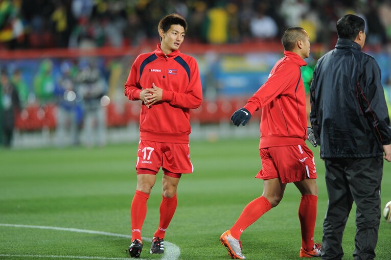 北朝鮮代表MF安英学（2010年南アフリカW杯）©︎JMPA