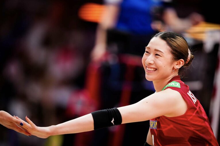 石川真佑（2025年8月撮影）©︎Volleyball World