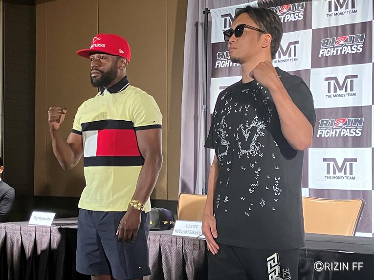 6月14日、ラスベガスで行われた最初の記者会見　©RIZIN FF