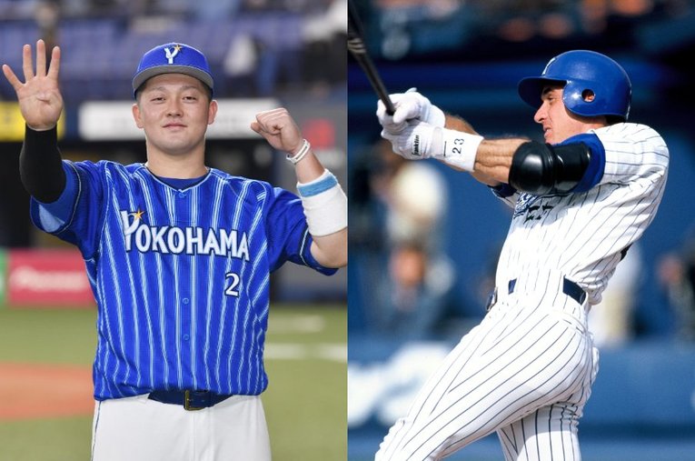 サイクル安打を達成した牧秀悟。ベイスターズ最強助っ人ローズもサイクル安打と縁深い選手だ ／ photograph by Kyodo News/Hideki Sugiyama