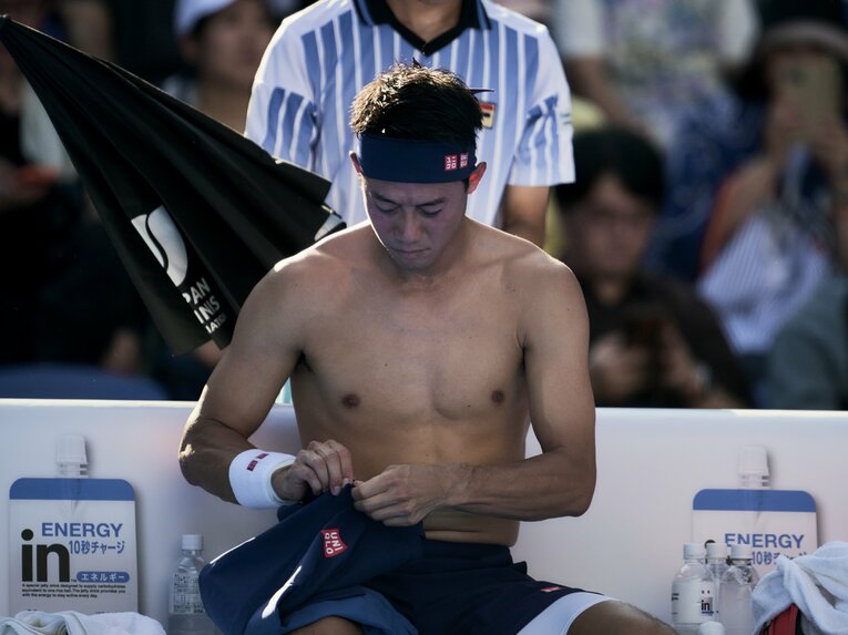 錦織のラストマッチとなったジャパンオープン初戦　©Yuki Suenaga