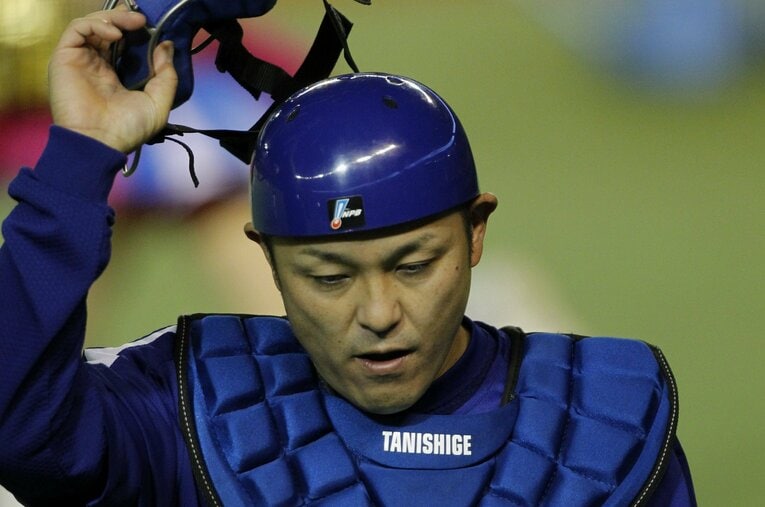 当時、中日の正捕手だった谷繁元信 ©Tabun Matsuzono