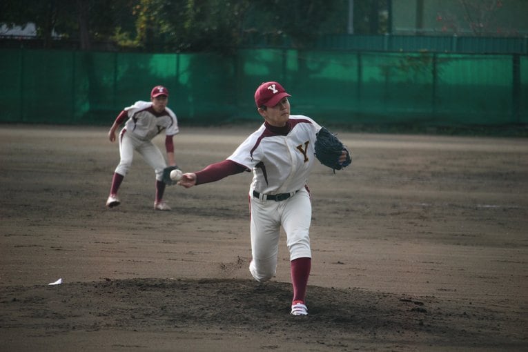 ほとんどの試合でマウンドを任される遠江　©︎Yu Takagi