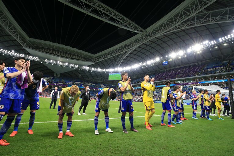 クロアチア戦の試合後　©Kazuo Fukuchi/JMPA