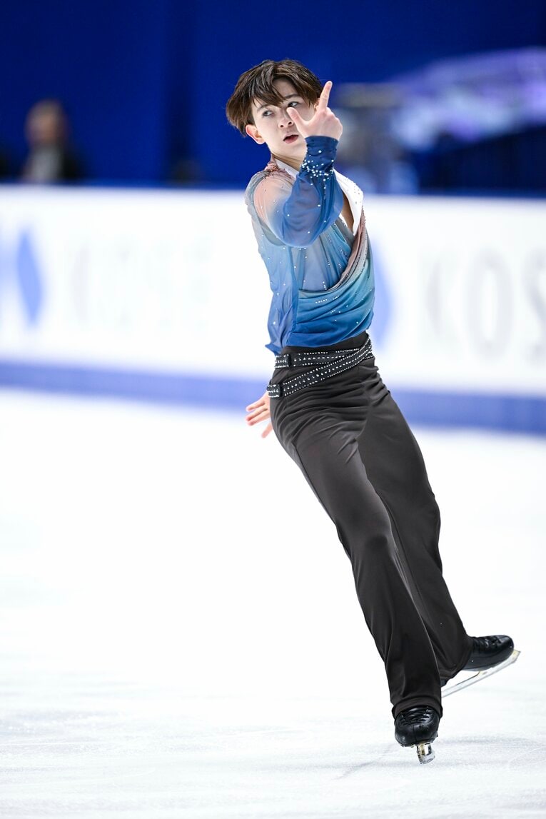 中田璃士、全日本選手権フリーの演技　©︎Asami Enomoto