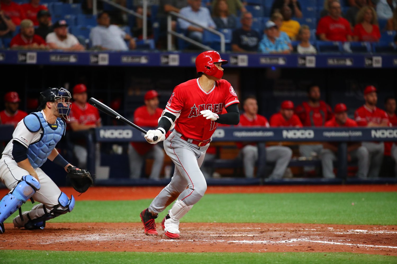 サイクル安打達成時の大谷　©Getty Images