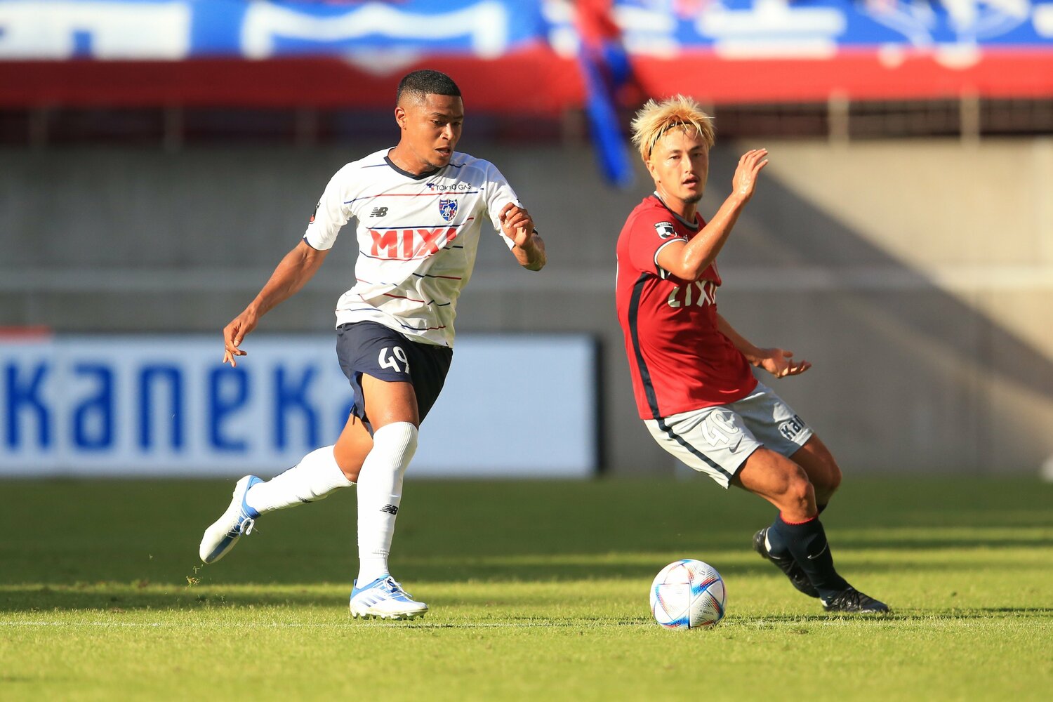 22年10月の鹿島戦　©J.LEAGUE