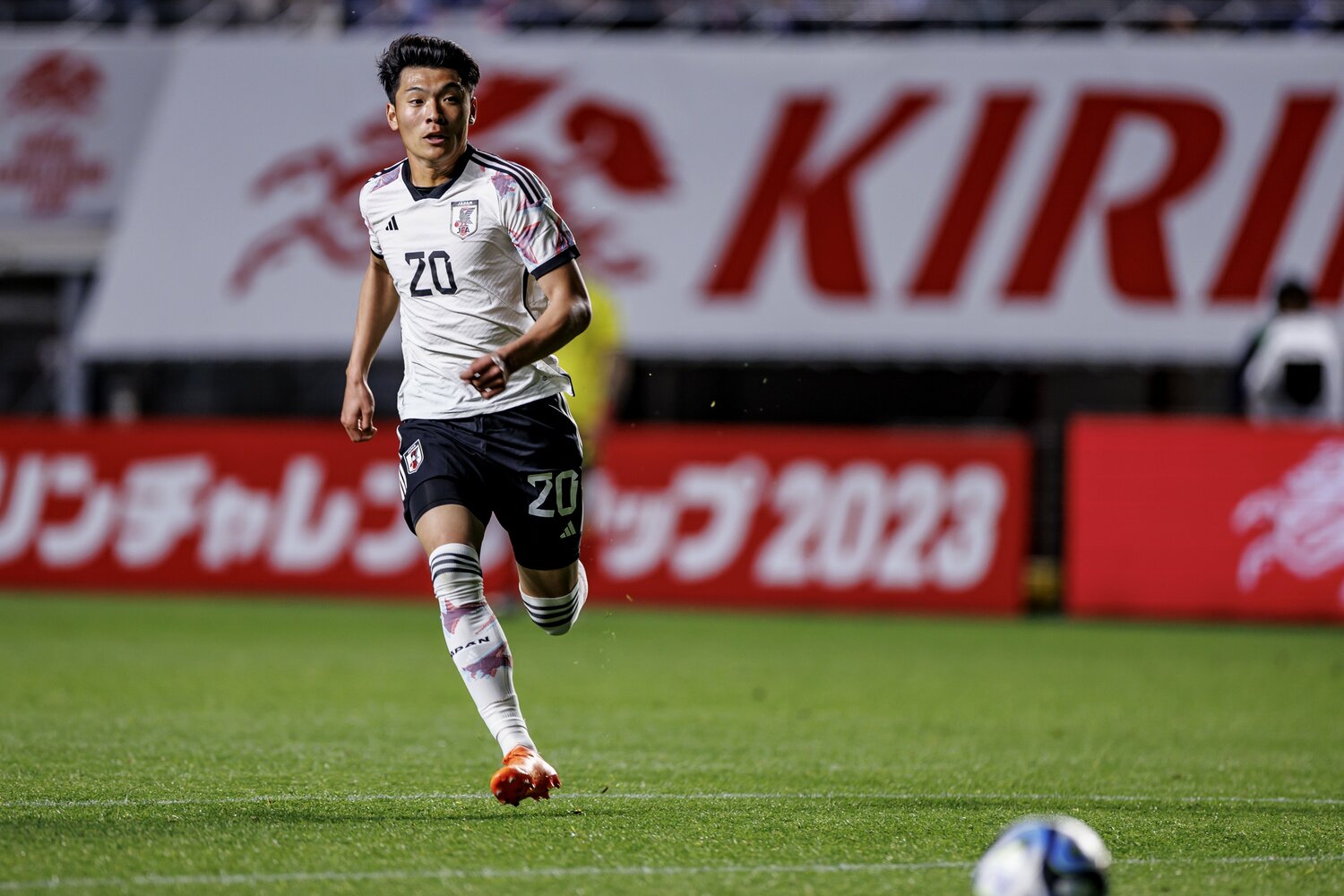 先発出場をしたコロンビア戦 ©Kiichi Matsumoto/JMPA