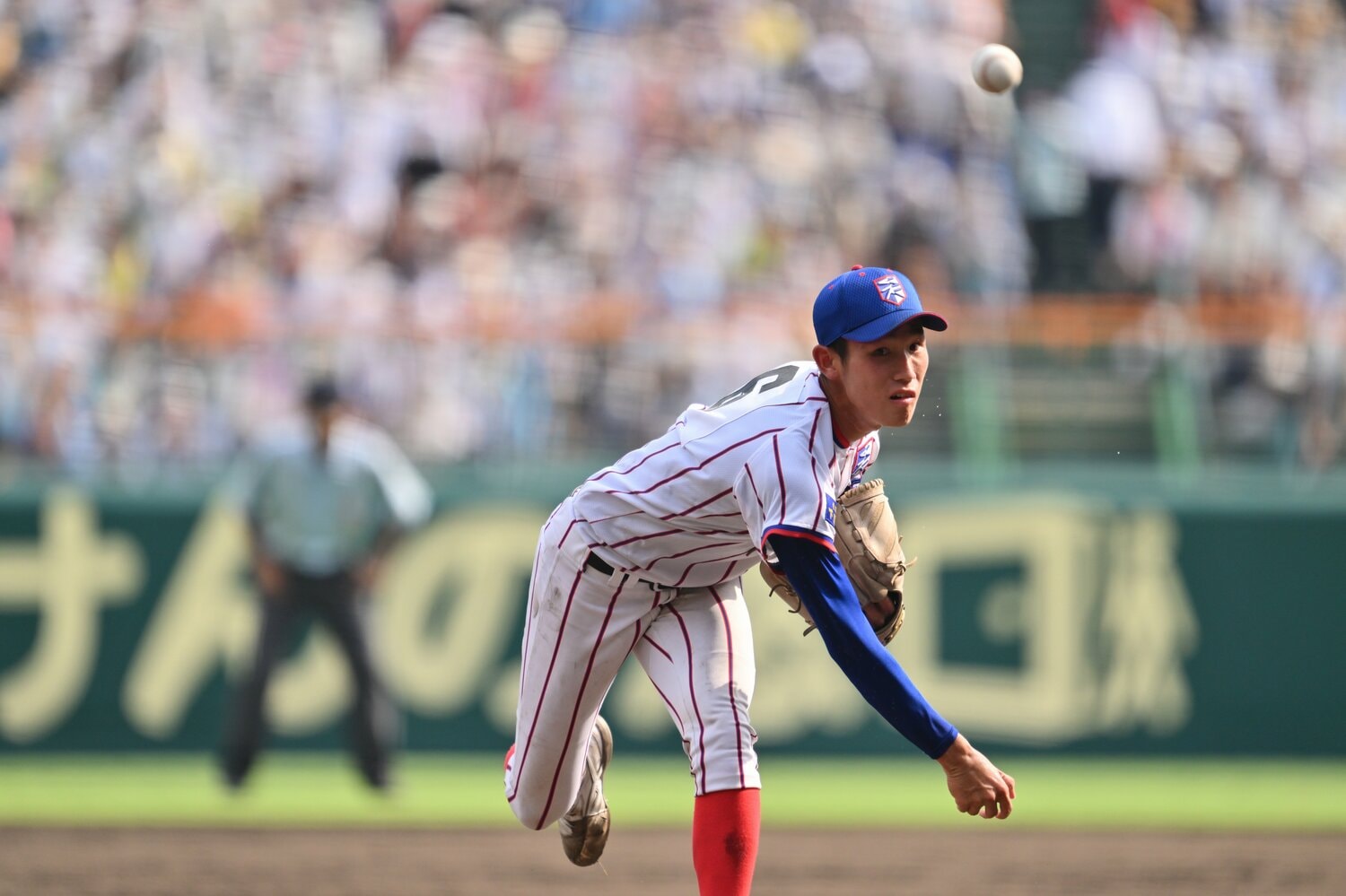 背番号6をつけマウンドにも立った仲井慎　©Hideki Sugiyama