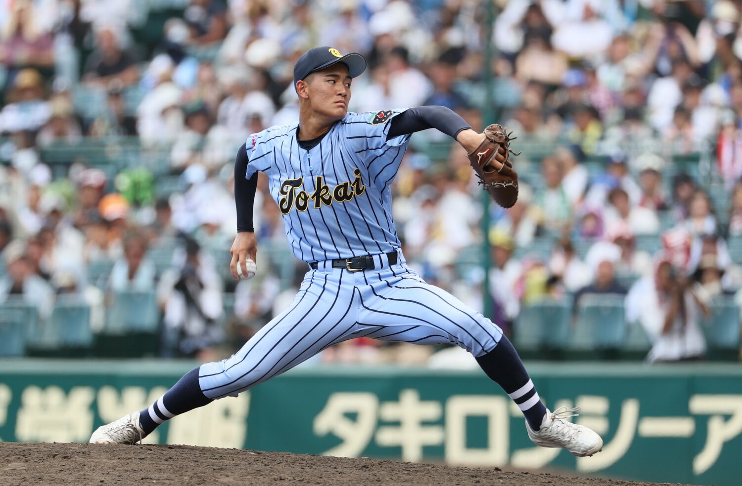 昨夏の甲子園でも活躍した東海大相模の福田　©JIJI PRESS