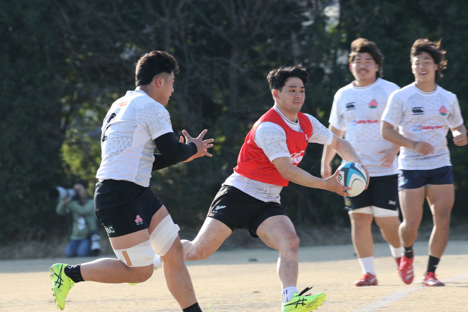 合宿での大鶴。「自分は努力型」と分析する ©Nobuhiko Otomo