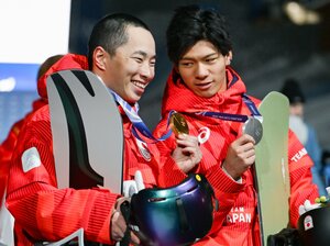 「葵来もすんごいうまかったし、おめでとう」銀・木俣椋真が金メダル・木村葵来を爽やかに祝福…ビッグエア“ワンツーフィニッシュ”最強日本勢の関係性