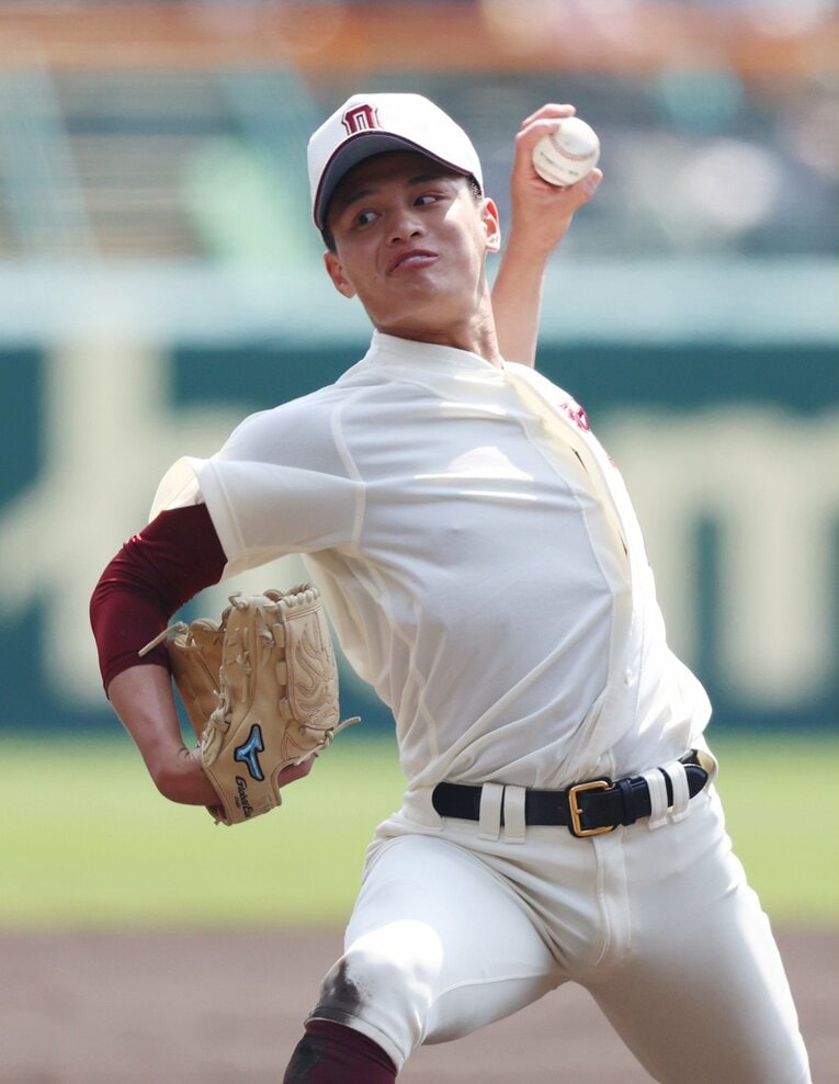 福岡大大濠高時代の毛利　©JIJI PRESS