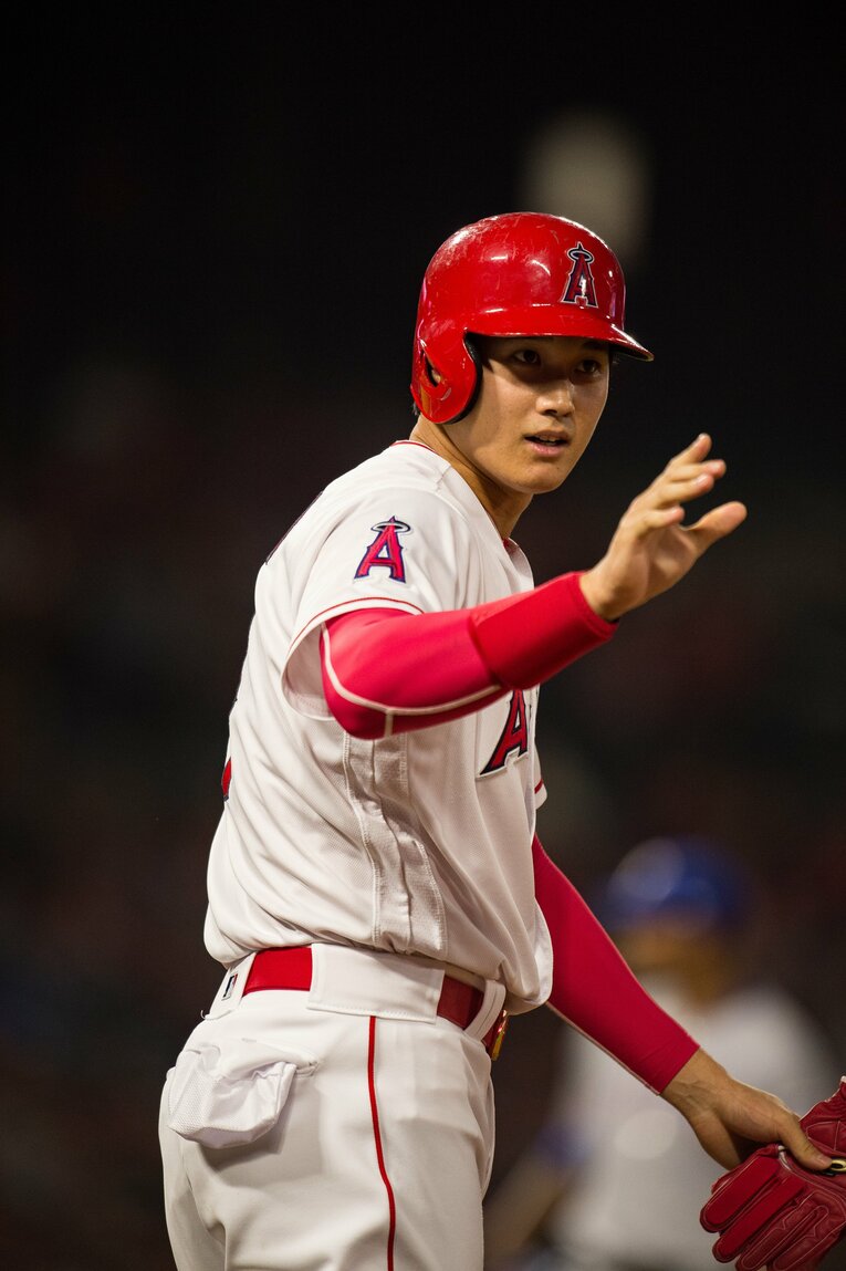 【未公開ショット多数！エンゼルス時代の秘蔵愛されショット】2018年の初々しい大谷（当時24歳／全20枚超）　©Nanae Suzuki