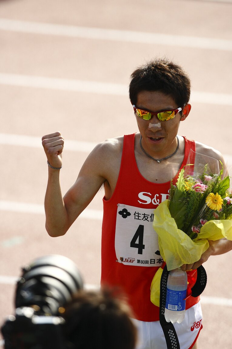日本選手権男子1500mに出場した上野裕一郎　©Tamon Matsuzono