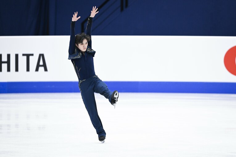 2022年世界選手権で優勝した宇野昌磨　©︎Asami Enomoto