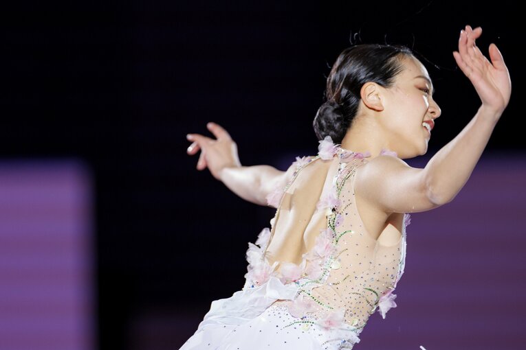 「MAO RINK」オープニングイベントに登場した浅田真央　©Kiichi Matsumoto