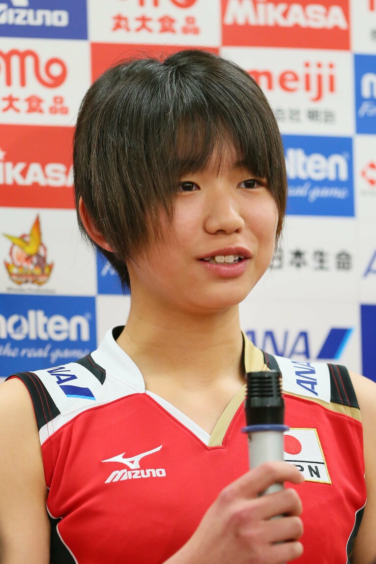 16歳で日本代表に選ばれた古賀紗理那　©︎AFLO
