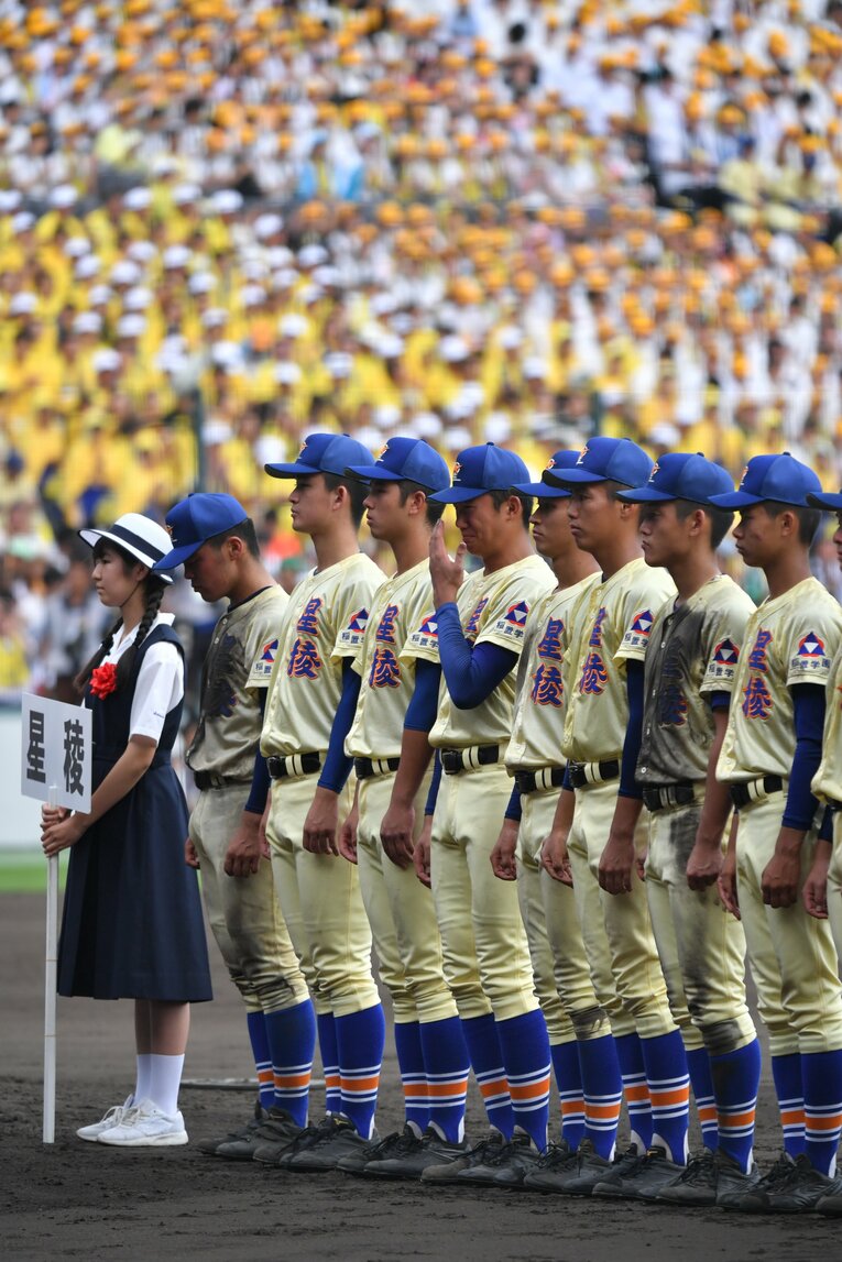 2019年夏の甲子園決勝、履正社戦での奥川恭伸　©︎Hideki Sugiyama