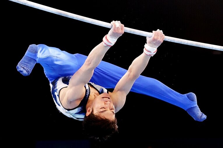 演技中盤までは、難易度の高い技を次々と成功させていったが…ⒸGetty Images