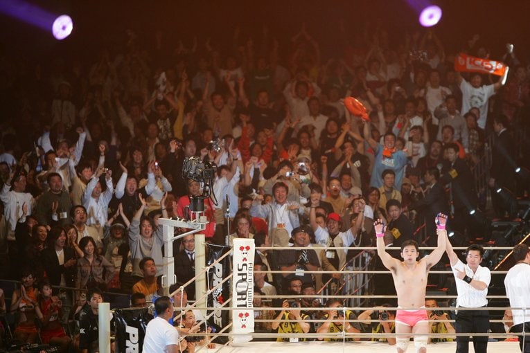 PRIDEの人気を牽引した桜庭和志　©Toshiya Kondo