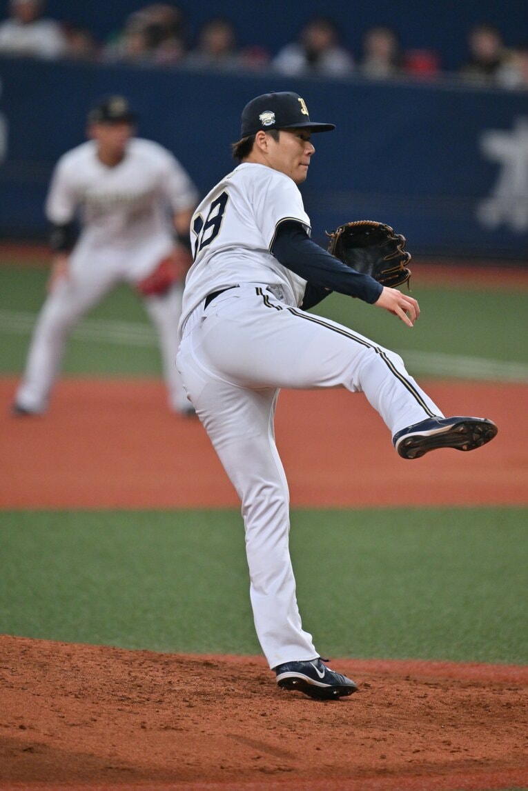 第６戦で完投勝利を挙げた山本　©︎Hideki Sugiyama