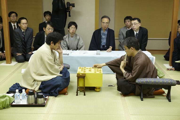 2011年の名人戦第5局　©Tadashi Shirasawa