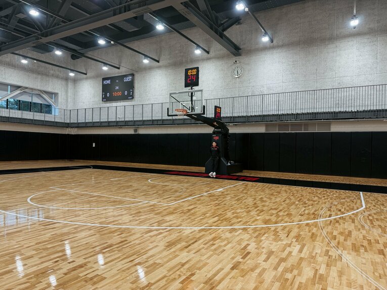 TOYOTA ARENA TOKYOに隣接されたチーム専用の練習場　©︎ALVARK TOKYO