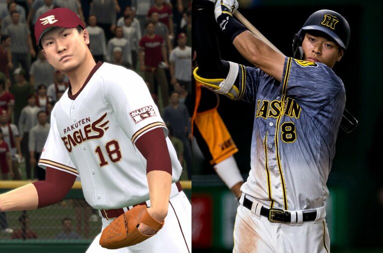 徹底した取材のもと、能力値が設定される「プロスピ」。田中将大、佐藤輝明はどんな評価を受けているのか？ ／ photograph by Konami Digital Entertainment／Kiichi Matsumoto