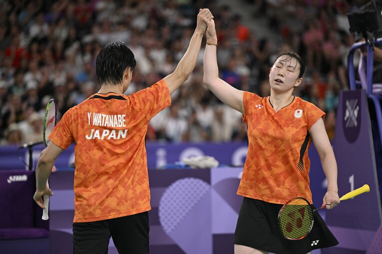 わたがしペア、3位決定戦での熱戦　©Asami Enomoto/JMPA