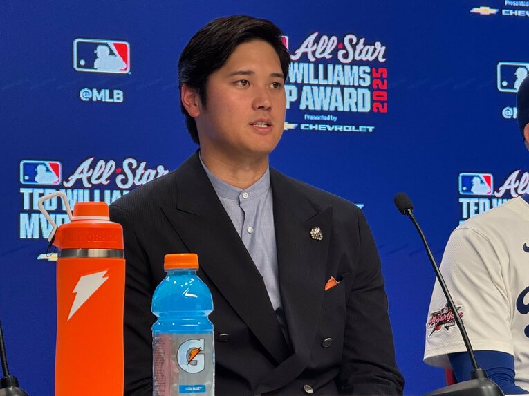 【番記者が撮った“テレビに映らない大谷とドジャース取材風景”】　©Naoyuki Yanagihara