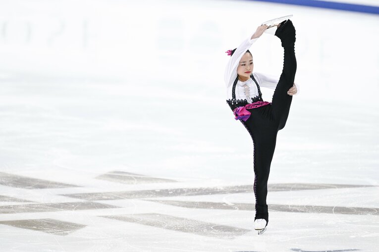 2023年全日本選手権、島田麻央の演技　©︎Asami Enomoto