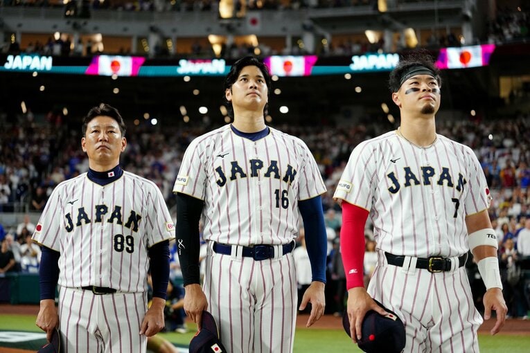 WBCでの大谷、佐藤　©Getty Images